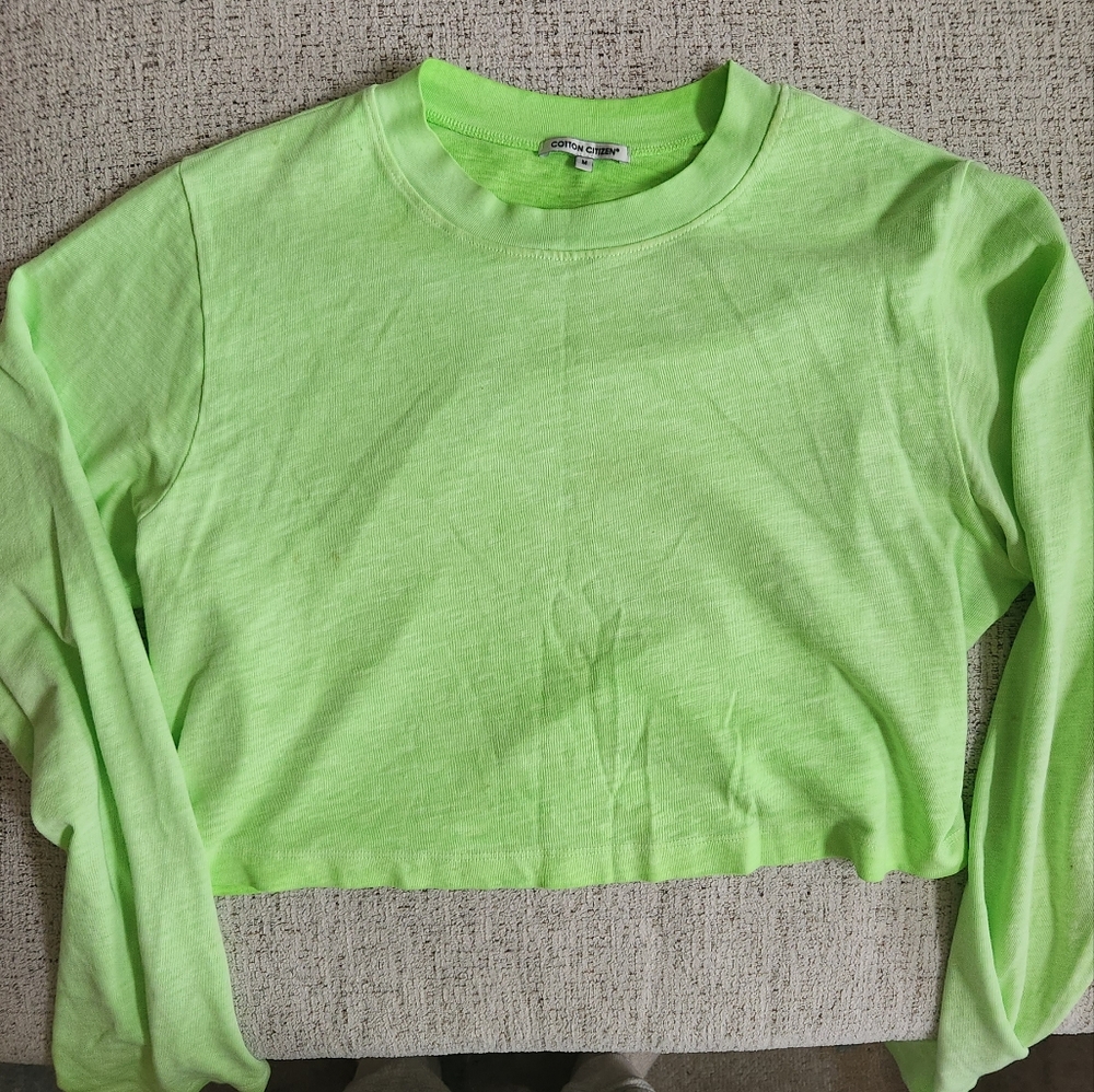 Cotton Citizen Tokyo Crop Neon Green